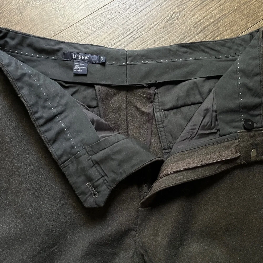 Vintage Men's J. Crew Vintage Trousers, 100% Wool